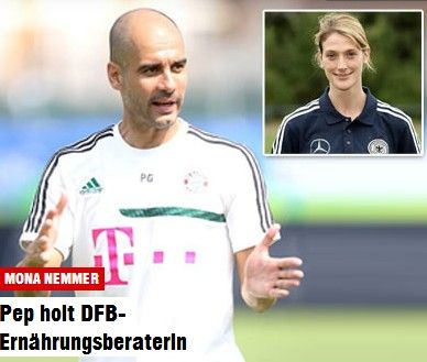 《图片报》：拜仁从德国足协挖来美女营养师