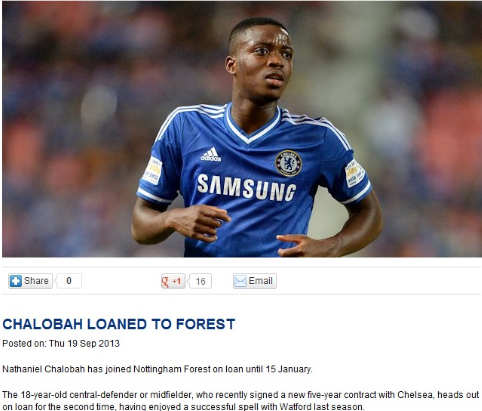 查洛巴租借加盟诺丁汉森林