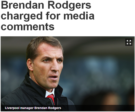 《英足总官网》：罗杰斯因不当言论受到指控