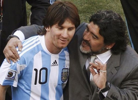 马拉多纳表示永不抨击梅西