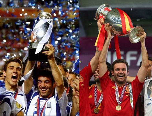 旧款与新款的德劳内杯