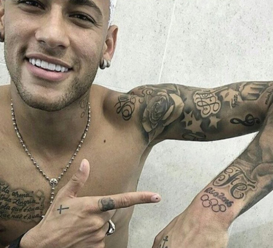 内马尔兑现承诺纹奥运Logo