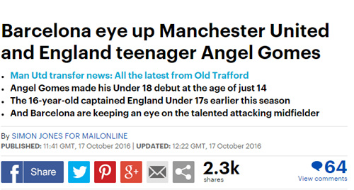 巴萨复制博格巴模式挖16岁妖星