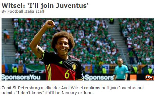 比利时铁腰亲承拒上港将投斑马